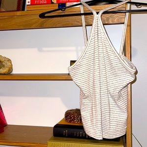 3 for $25!! Pacsun Me to We Creme striped crop top